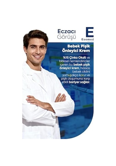 Bebek Pişik Önleyici Krem 50 Ml %15 Çinko Oksitli, Bitkisel Nemlendirici Ve Koruyucu 2 Paketi