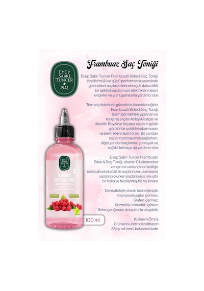 Eyüp Sabri Tuncer 11 Al 9 Öde Sirke Frambuaz Tonik 100 Ml Ve Rosie