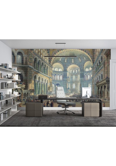 Ayasofya Camii Poster Duvar Kağıdı Renkli