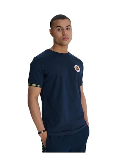 Fenerium Fenerbahçe Erkek Tribün Sırt Detaylı T-shirt Uv+bileklik Kutu Lacivert