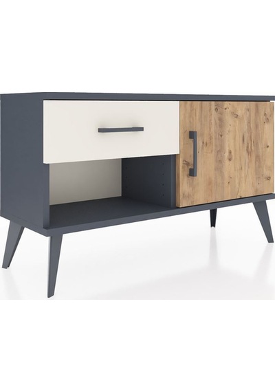 Arges Şifonyer Tek Raflı Tek Çekmeceli Tek Kapaklı 88x30x48 Antrasit-çam/aytaşı Çam/aytaşı Arges Şifonyer Tek Raflı Tek Çekmeceli Tek Kapaklı 88x30x48 Antrasit-çam/aytaşı Çam/aytaşı