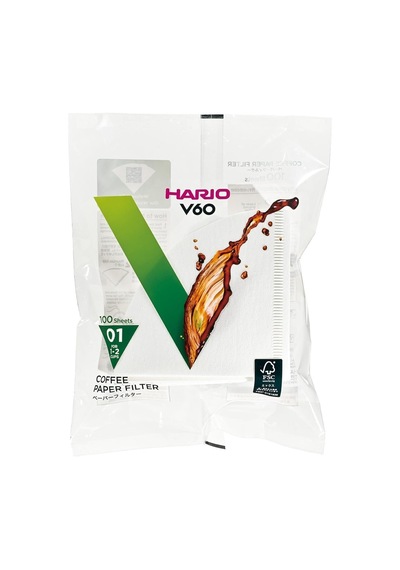 V60 01 Dripper Filtresi 100 Adet Çok Renkli