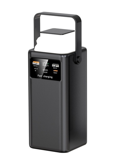 Powerbank Yüksek Kapasiteli 30.000 Mah Usb-c Led Işıklı Outdoor Taşınabilir Şarj Cihazı-1750 Siyah