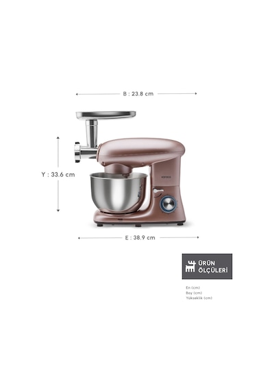 Karaca Multichef 1900 W Stand Mikser Mutfak Şefi 5.5 L