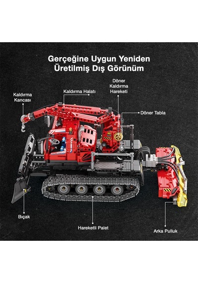 Reobrix Technic 22019 Kar Küreme Aracı Snow Groomer Kumanda&motorlu Yaratıcı Yapı Blok Seti Building Blocks - 1047 Parça Reobrix Technic 22019 Kar Küreme Aracı Snow Groomer Kumanda&motorlu Yaratıcı Yapı Blok Seti Building Blocks - 1047 Parça