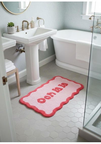 The Mia Ooh La La Banyo Paspası 60x100 Cm Çok Renkli