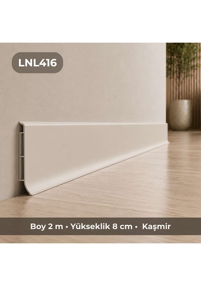 Linela Suya Dayanıklı Pvc Süpürgelik 8 Cm -kaşmir - Lnl416