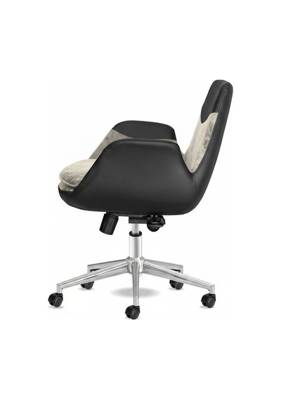 Upstyle Lodos Kumaş Ergonomik Çalışma Koltuğu Krem/bej Krom 65 90 65 Cm