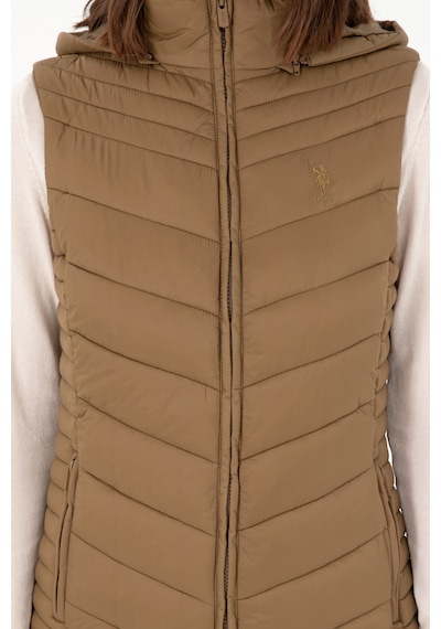 U.s. Polo Assn. Kadın Haki Yelek Dokuma 50289555-vr027 Haki