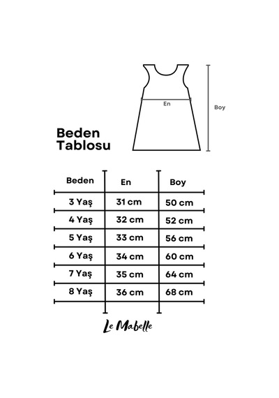 Le Mabelle Mavi Çiçek Kabartmalı Kız Çocuk Elbise - Ivory Mavi