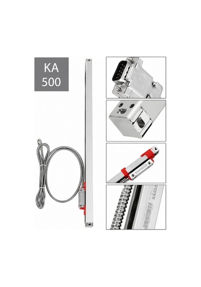 Sıno Ka500 Cam Cetvel 5v 3 Metre Kablolu Lineer Ölçek Dro Enkoder
