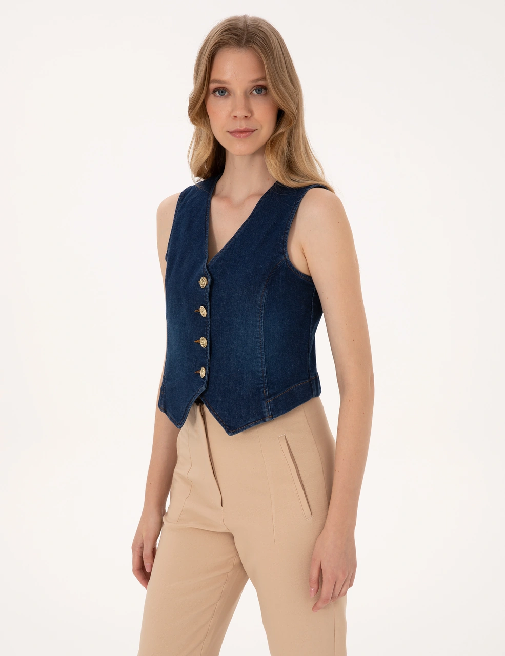 Pierre Cardin Kadın Koyu Mavi Ceket Denim 50310552-vr032
