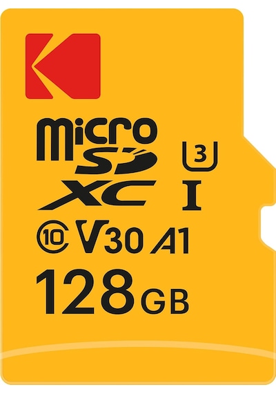 Kodak 128gb Uhs-ı U3/v30/a1 Micro Sd Hafıza Kartı + Adaptör Kırmızı