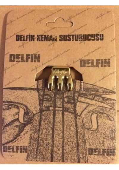 Delfin Gold Metal Keman Susturucu-Keman Mute Metal Gold