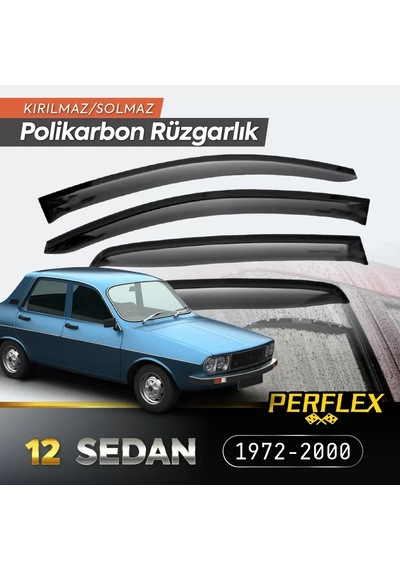 Home Renault 12 Sedan 1972-2000 Cam Rüzgarlığı V2 Mugen