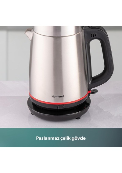 Royaltea 1711h Çelik Çay Makinesi Inox Siyah Diğer