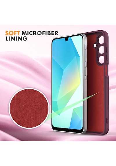 Samsung Uyumlu Galaxy A16 Kılıf Lansman İçi Kadife Yumuşak Silikon Kapak