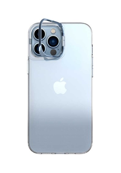 Apple Uyumlu iPhone 13 Pro Kilif Renkli Kamera Lens Stand Olan Lüx Seffaf Kapa 546960481