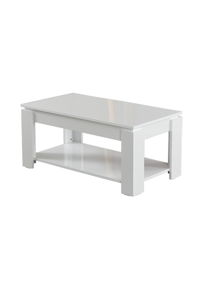 Shelf Beyaz Orta Sehpa / Dikdörtgen Orta Sehpa