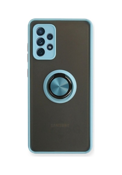 Samsung Galaxy A72 Kılıf Montreal Yüzüklü Silikon Kapak