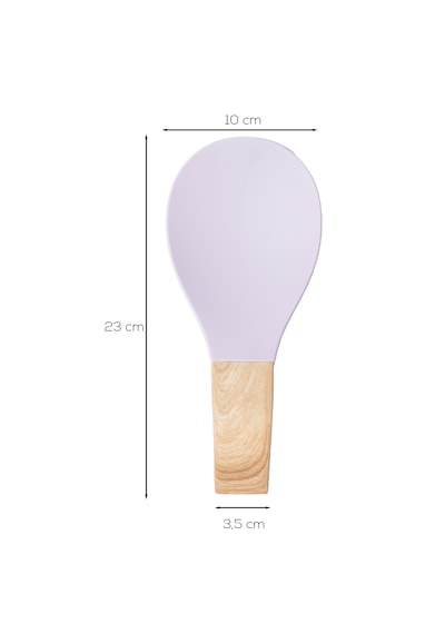 Porsima Pbt-718-3 Bambu Saplı Silikon Kirli Kepçe Kaşıklık Altlığı Kepçe Ve Kaşık Nihalesi Lila