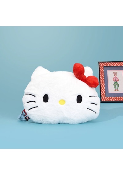 Evidea Soft Hello Kitty Figürlü Yastık - Beyaz - 38x40 Cm Beyaz