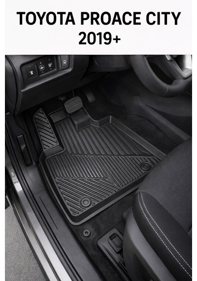 Toyota Proace City 2021+ Uyumlu 3d Oto Paspas Ve Bagaj Havuzu Set Premium