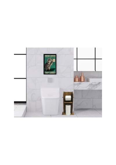 Bk Home Doğal Masif Ahşap Tuvalet Kağıtlığı Ve Dekoratif Ahşap Si (551052467)