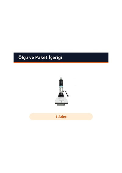 Trobus Oto Anteni Bagaj Kaput Ayarlı Klipsli Universal Performance Power 5000 Siyah Krom 1 Adet