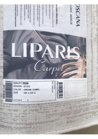 Liparis Halı Toscana 203 Serisi Triko Akrilik Salon Oturma Yatak Odası Halısı Krem - Kahve