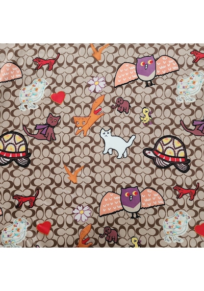 Hedea Büyülü Orman Saten Fular 70x70 Cm Çok Renkli