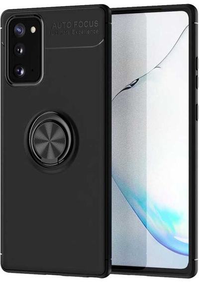 Samsung Uyumlu Galaxy Note 20 Kılıf Yüzüklü Magnetli Ravel Case