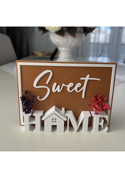 Sweet Home 3d Yazılı Dekoratif Masa Üstü Tablo - 14x10 Cm