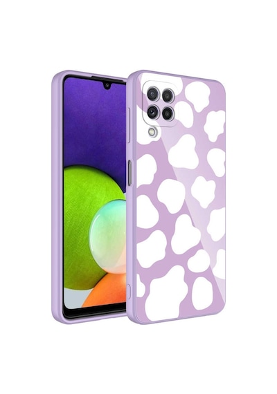 Goocamp Galaxy Uyumlu M32 Kılıf Kamera Korumalı Desenli Sert Silikon Epoksi Kapak - No6 NO6
