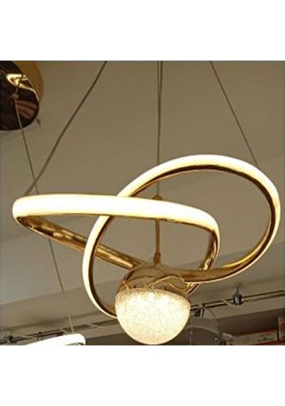 Has Light Kar Çiçeği Model Led Avize 3 Renkli Altın Renk