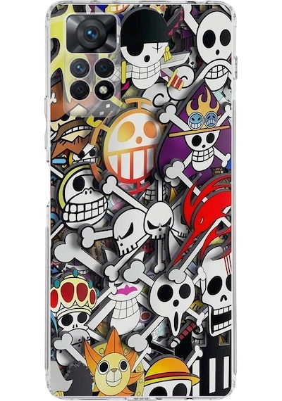Xiaomi Redmi Note 12 Pro 4g Uyumlu Kamera Korumalı Anime Tasarımlı Kılıf Şeffaf