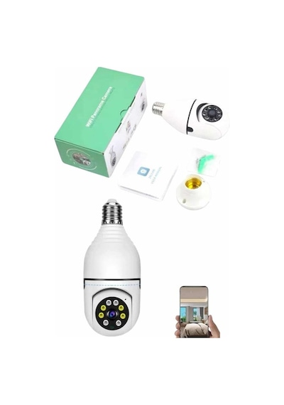 Güvenlik Kamerası Wi-fi Özellikli 360 Derece Full Hd 1080p Ampül Kamera 71973886