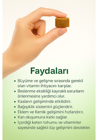 Vetiora Yavru Köpeklere Özel Multivitamin Güçlü Ve Tüyler. Çiğnenebilir Tablet, 150 Gr