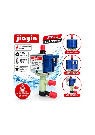 Jiayin Jypc-3 25w 220v Kahve Makinesi Su Pompası Elektromanyetik Pompa Lacivert