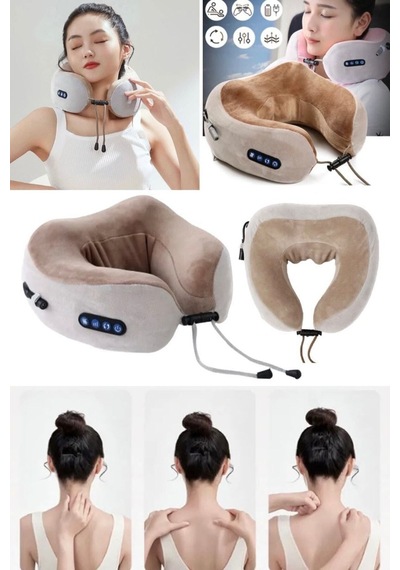 Çok Fonksiyonlu Omuz Yoğurma Isıtma Masajı Taşınabilir Seyahat Ev Araba Kullanım Cihazı Boyun Aleti Karışık