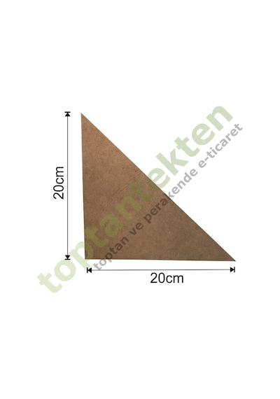Kontreko Üçgen 20X20 Ham Mdf