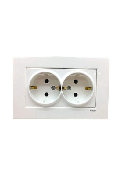 Karre 2li Topraklı Priz Bx40