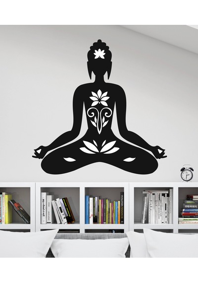 Yoga Meditasyon Dekoratif Ahşap Duvar Dekoru