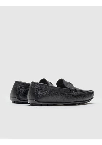 Cabani Pianaro Hakiki Deri Siyah Erkek Loafer