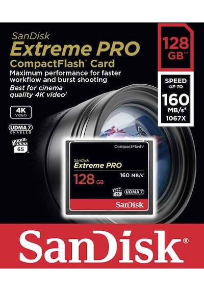 Sandisk Extreme ProCompact Flash SDCFXPS-128G-X46 128 GB CF Hafıza Kartı