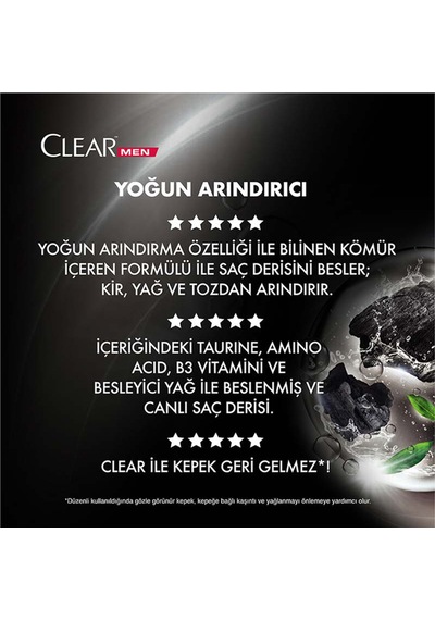 Men Yoğun Arındırıcı Kepeğe Karşı Etkili Şampuan 350 Ml