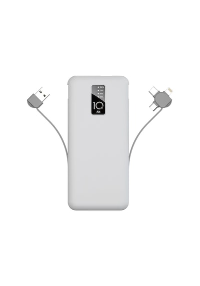 Beyaz Pw-05 Hızlı Led Göstergeli Micro Lightning Type-c Kablolu Taşınabilir Powerbank 10 BEYAZ