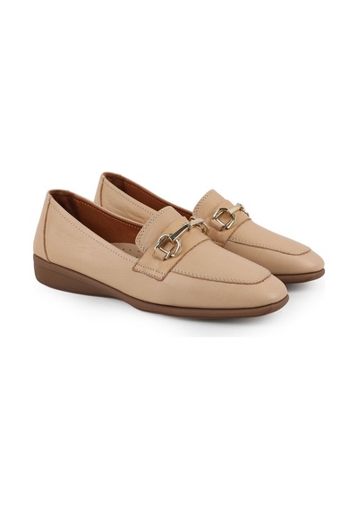 Libero Kadın Loafer Günlük Hakiki Deri U-burun Dikişli Metal Aksesuarlı Esnek Termo Taban L031.26142202 Nohut Libero Kadın Loafer Günlük Hakiki Deri U-burun Dikişli Metal Aksesuarlı Esnek Termo Taban L031.26142202 Nohut