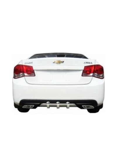 Chevrolet Cruze Difüzör Arka Tampon Çift Çıkış Egzoz Gri
