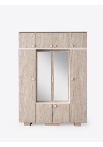 Lotus Mdf Portmanto Krem - Meşe